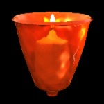 VotiveBell with candle