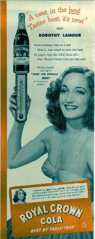 A treat in the heat; tastes best, it's neat says Dorothy Lamour